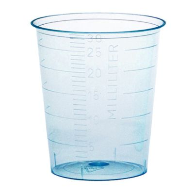 Einnehmebecher 25ml blau