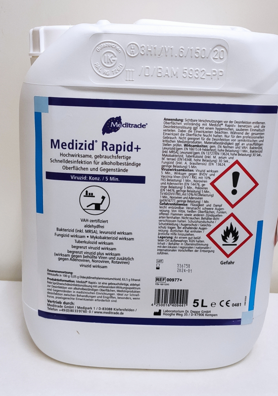Medizid Rapid Sprühdesinfektion 5 Liter Schnelldesinfektion