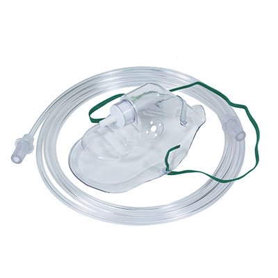 Sauerstoff-Atemmaske mit 2,1m Zuleitungsschaluch