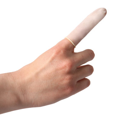 Fingerlinge Latex gerollt