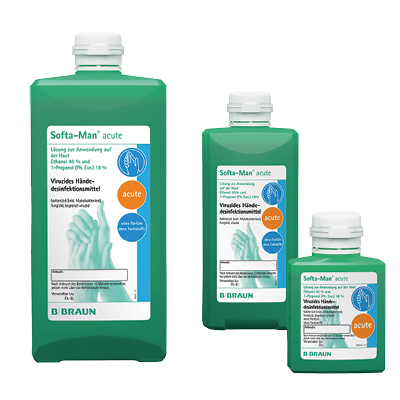 Softa-Man acute Händedesinfektionsmittel 1 Liter Flasche