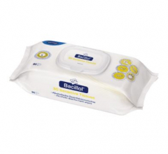 Flowpack Verpackung mit dem Aufdruck Bode Bacillol 30 Sensitive Tissues Flow Pack 80 Tücher