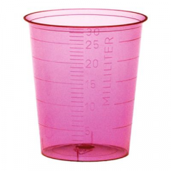 Einnehmebecher 30ml rot