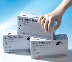 Latexhandschuhe Gentle Skin Compact+ Untersuchungshandschuhe puderfrei
